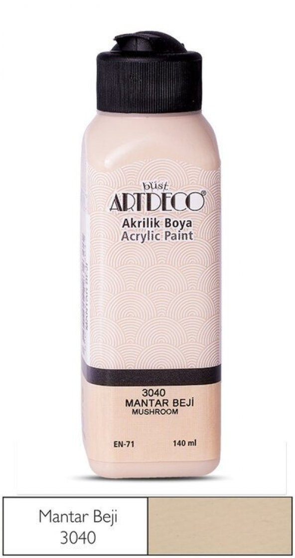 Artdeco Yeni Formül Akrilik Boya 140 ml 3040 Mantar Bej ürün görseli 1