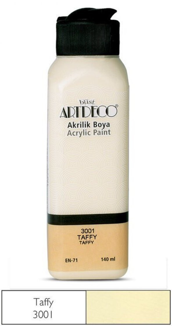 Artdeco Yeni Formül Akrilik Boya 140 ml 3001 Taffy - 1