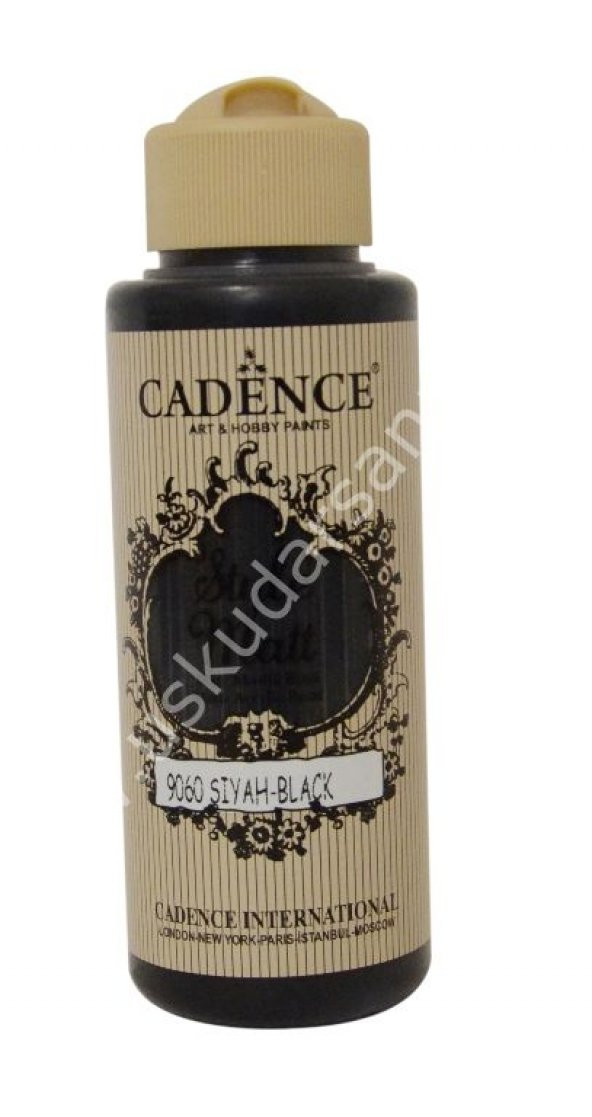 Cadence Style Matt Akrilik Boya 120ml 9060 Siyah Black ürün görseli 1