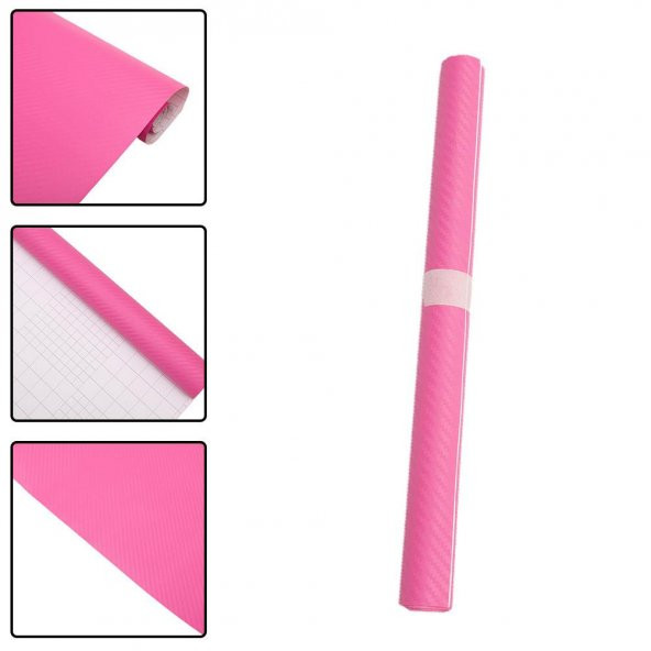 Pembe Karbon Kaplama Folyosu 127 cm x 50 cm - 2