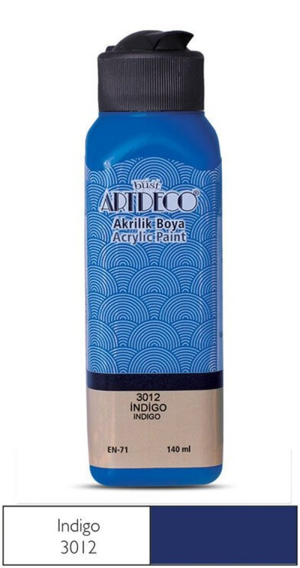 Artdeco Yeni Formül Akrilik Boya 140 ml 3012 İndigo ürün görseli 1