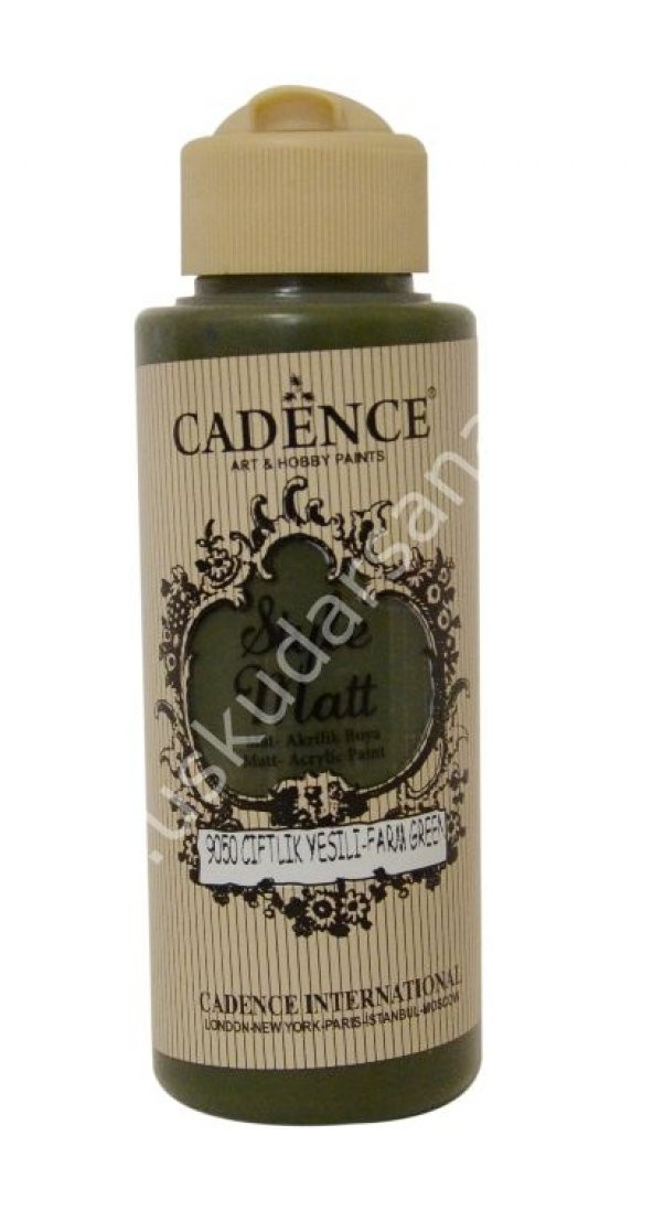 Cadence Style Matt Akrilik Boya 120ml 9050 Çiftlik yeşili Farm green ürün görseli 1