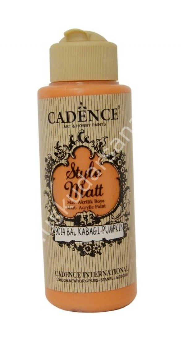 Cadence Style Matt Akrilik Boya 120ml 9014 Bal kabağı Pumpkin - 1