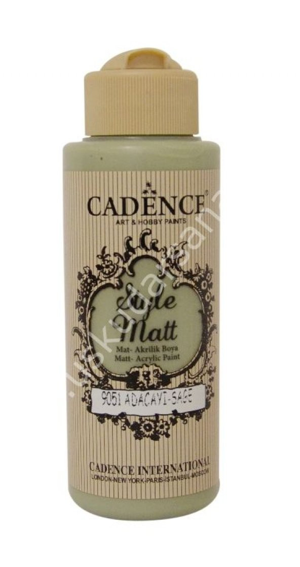 Cadence Style Matt Akrilik Boya 120ml 9051 Adaçayı Sage ürün görseli 1