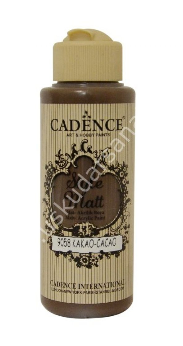 Cadence Style Matt Akrilik Boya 120ml 9058 Kakao Cacao ürün görseli 1