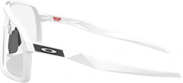 Oakley Sutro Bisiklet Güneş Gözlüğü Matte White Clear Photochromic - Resim 3
