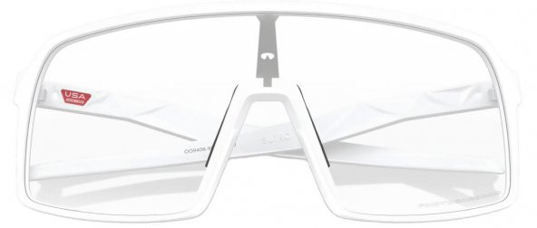 Oakley Sutro Bisiklet Güneş Gözlüğü Matte White Clear Photochromic - Resim 5