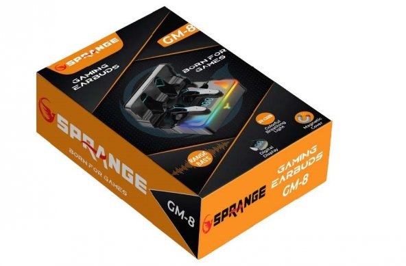 Sprange GM8 E-spor Oyun Çipli Dijital LED Ekranlı RGB Işıklı Range Bass Oyuncu Bluetooth Kulaklık - 9