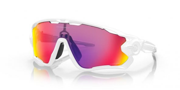 Oakley Jawbreaker Bisiklet Güneş Gözlüğü Polished White Prizm Road