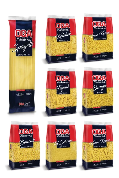 Oba Karışık Makarna Paketi 500 Gr x 8 Adet - 2