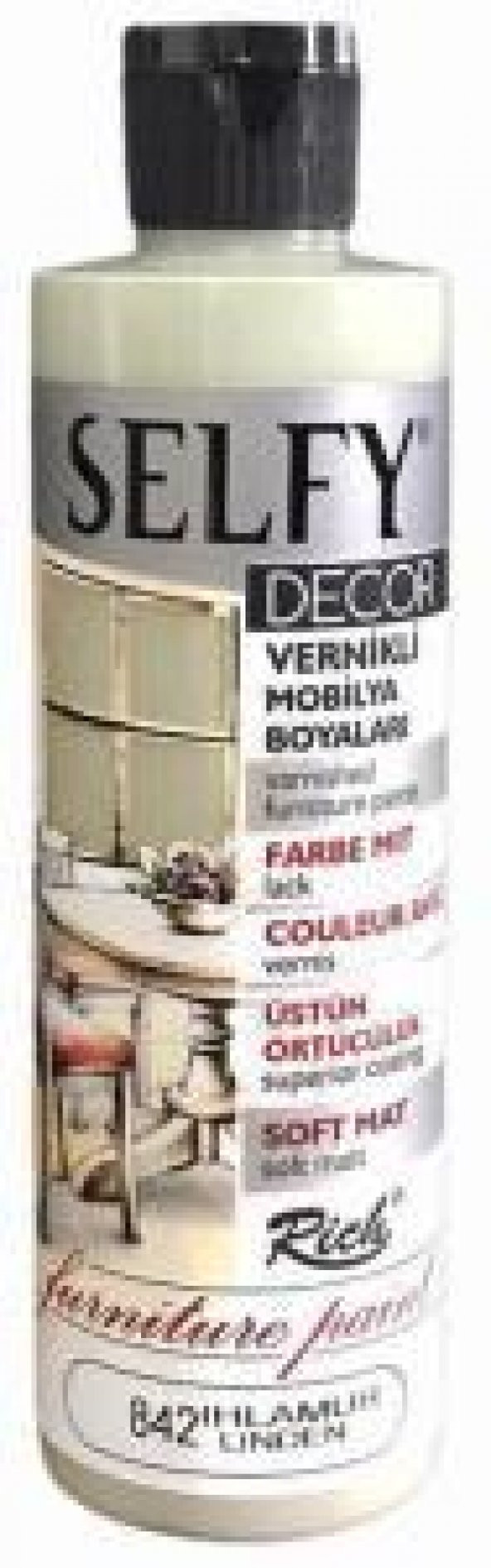 Rich Selfy Decor Vernikli Boya 240cc Ihlamur 842 ürün görseli 1