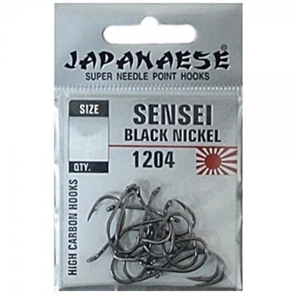 Japanese Sensei 1204 Sazan Olta İğnesi Delikli Siyah - 3