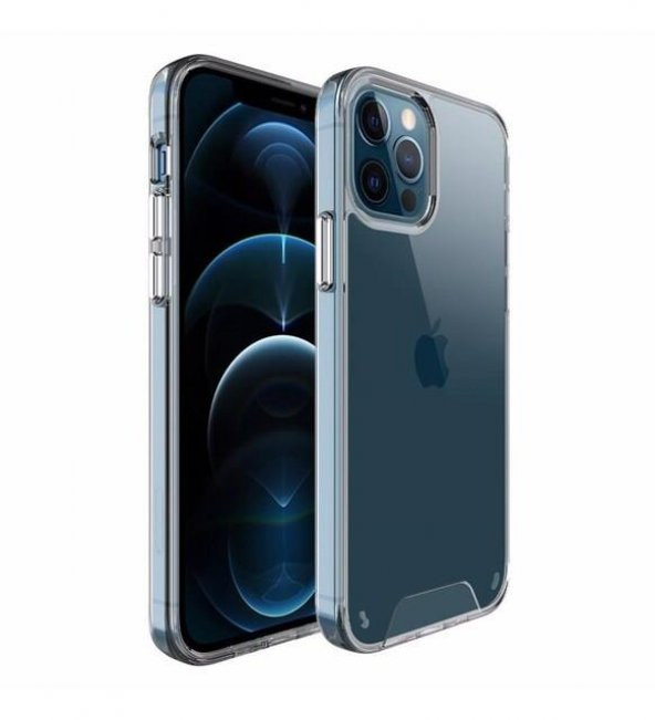 Iphone 12 Pro Premium Space Şeffaf Silikon Kılıf - 2