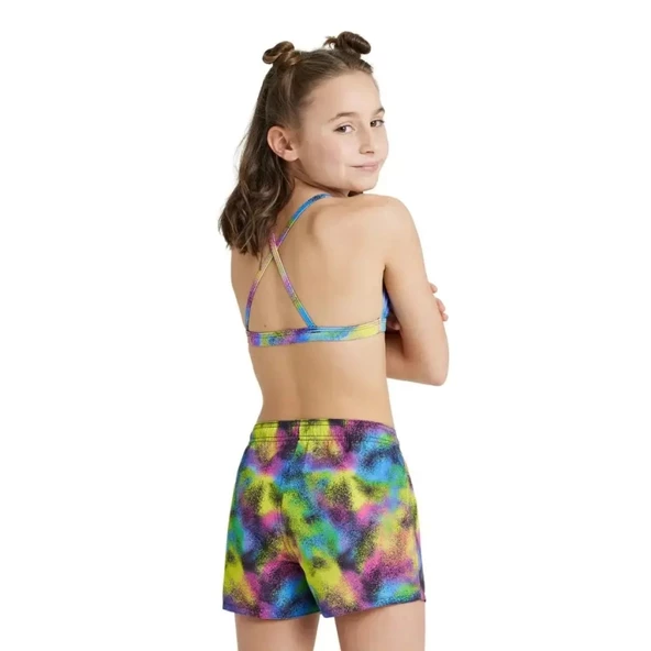 Arena Beach Short Allover Kids' Swimsuit Kız Çocuk Yüzücü Şortu 005241200 - 5