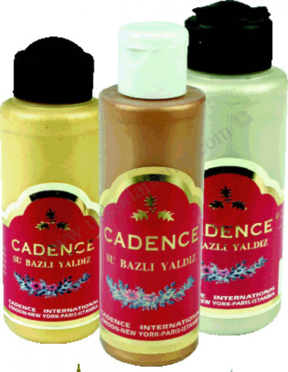Cadence Su Bazlı Yaldız Boya 120ml 105 Antrasit - Resim 2