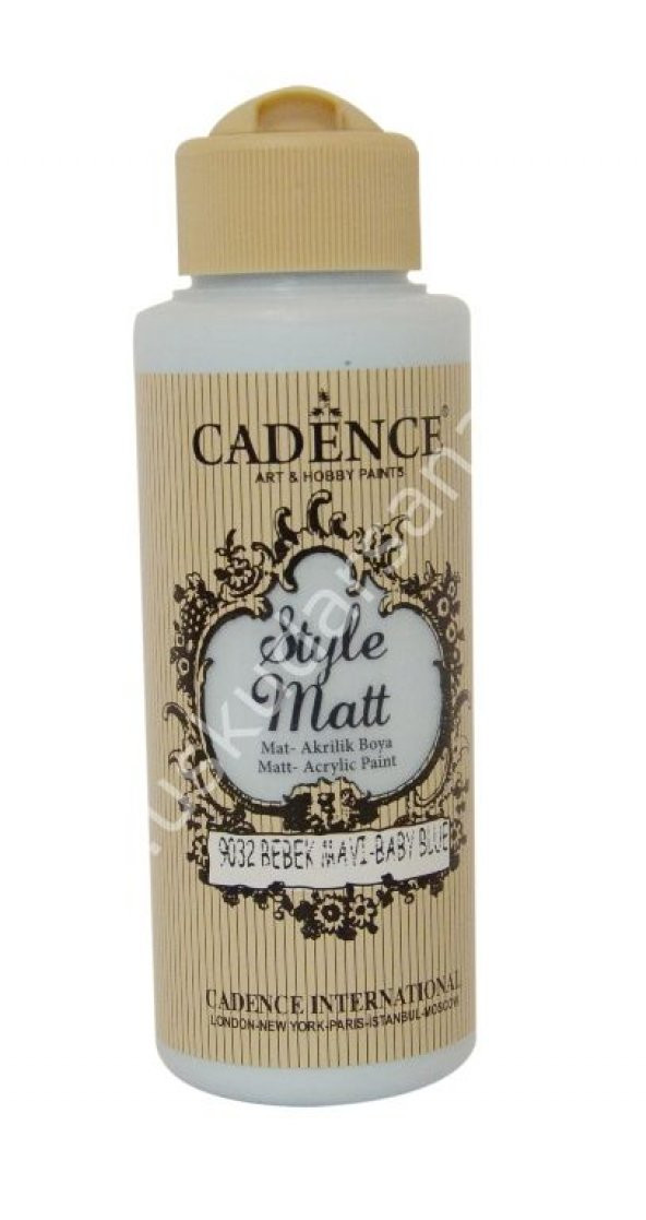 Cadence Style Matt Akrilik Boya 120ml 9032 Bebek mavi Baby blue ürün görseli 1