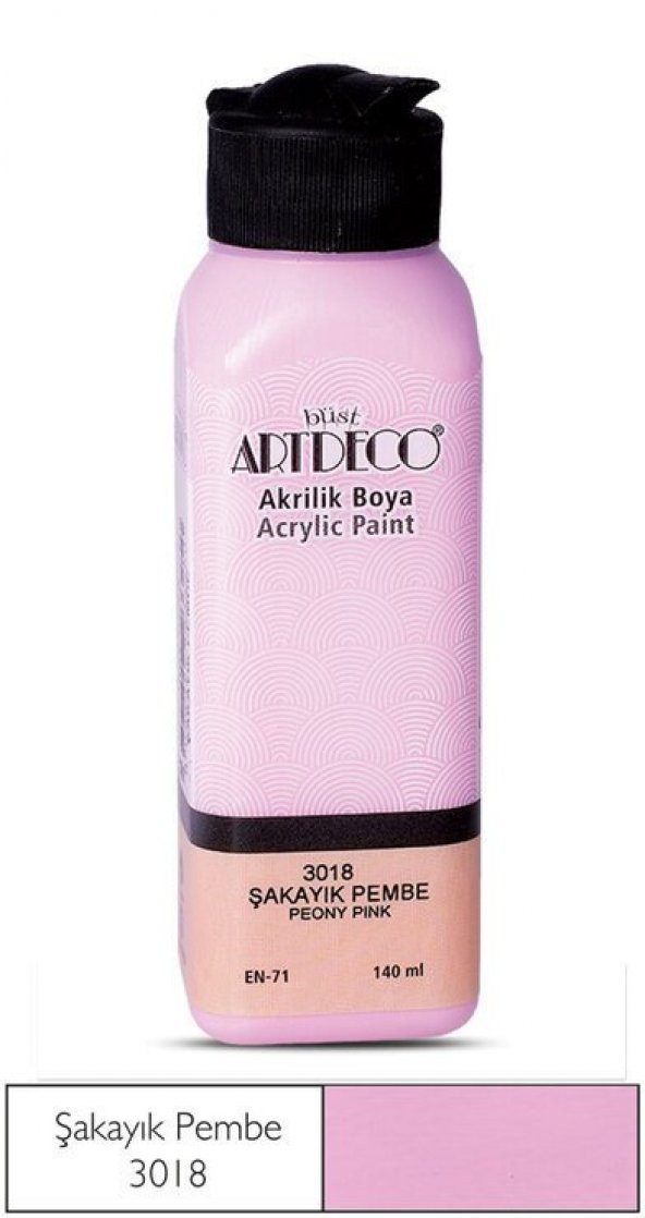 Artdeco Yeni Formül Akrilik Boya 140 ml 3018 Şakayık Pembe - 1