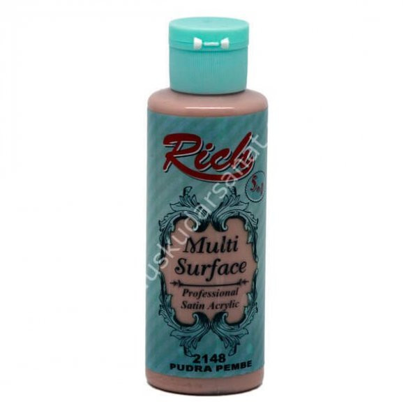 Rich Multi Surface Her Yüzey İçin Akrilik Boya 130 cc. 2148 PUDRA PEMBE - 1