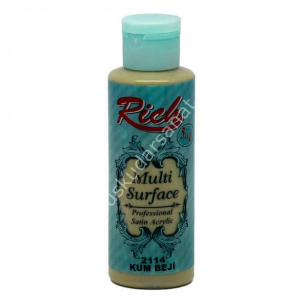 Rich Multi Surface Her Yüzey İçin Akrilik Boya 130 cc. 2114 KUM BEJİ