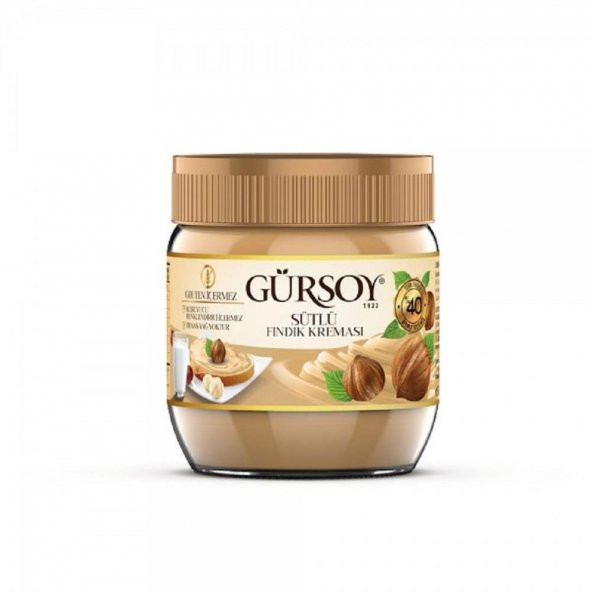 Gürsoy Sütlü Fındık Kreması 400g Glutensiz