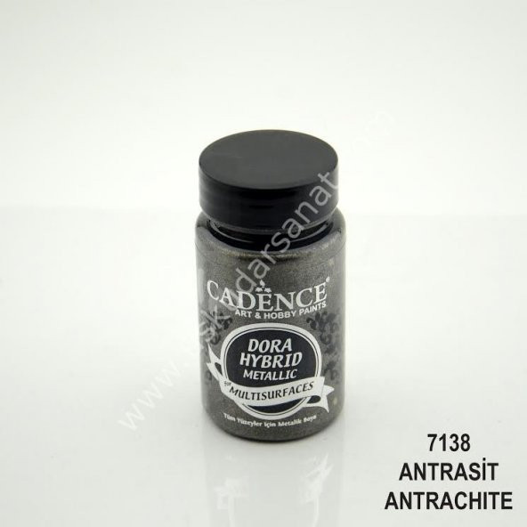 Cadence Dora Hybrit Multisurface Metalik Boya 90ml 7138 Antrasit ürün görseli 1