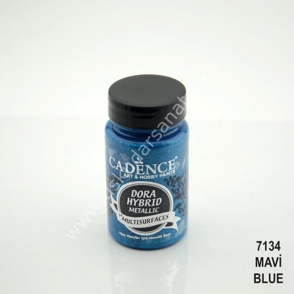 Cadence Dora Hybrit Multisurface Metalik Boya 90ml 7134 Mavi ürün görseli 1