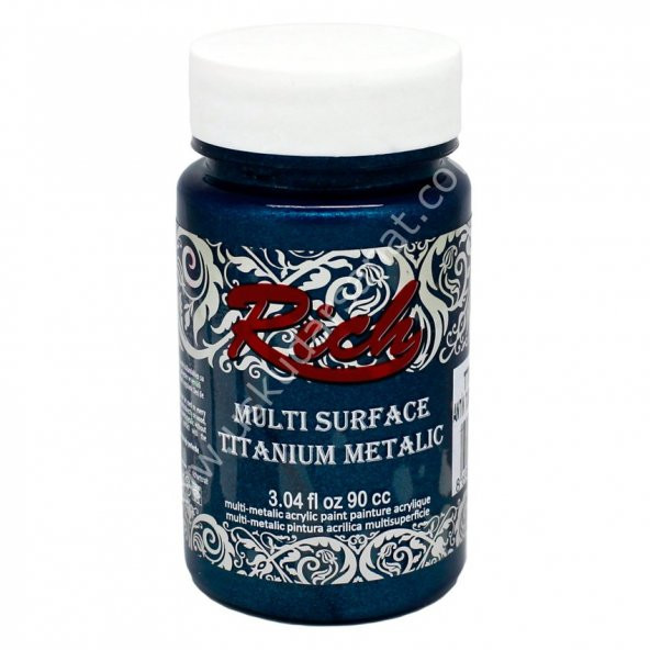 Rich Multi Surface Titanium Metalik Boya 90 cc. 2170 ANTİK TURKUAZ ürün görseli 1