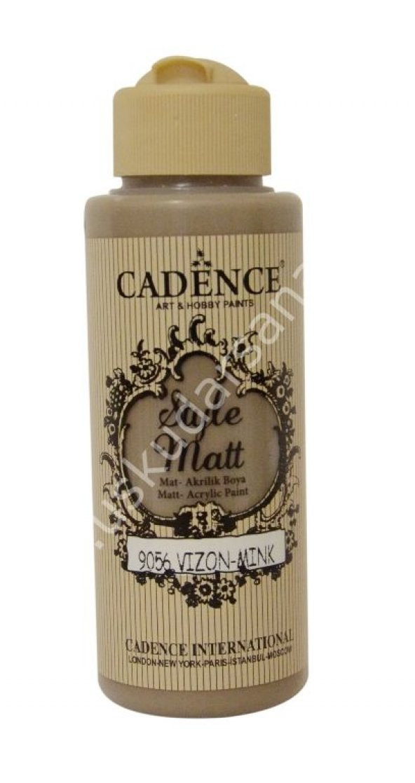 Cadence Style Matt Akrilik Boya 120ml 9056 Vizon Mink ürün görseli 1