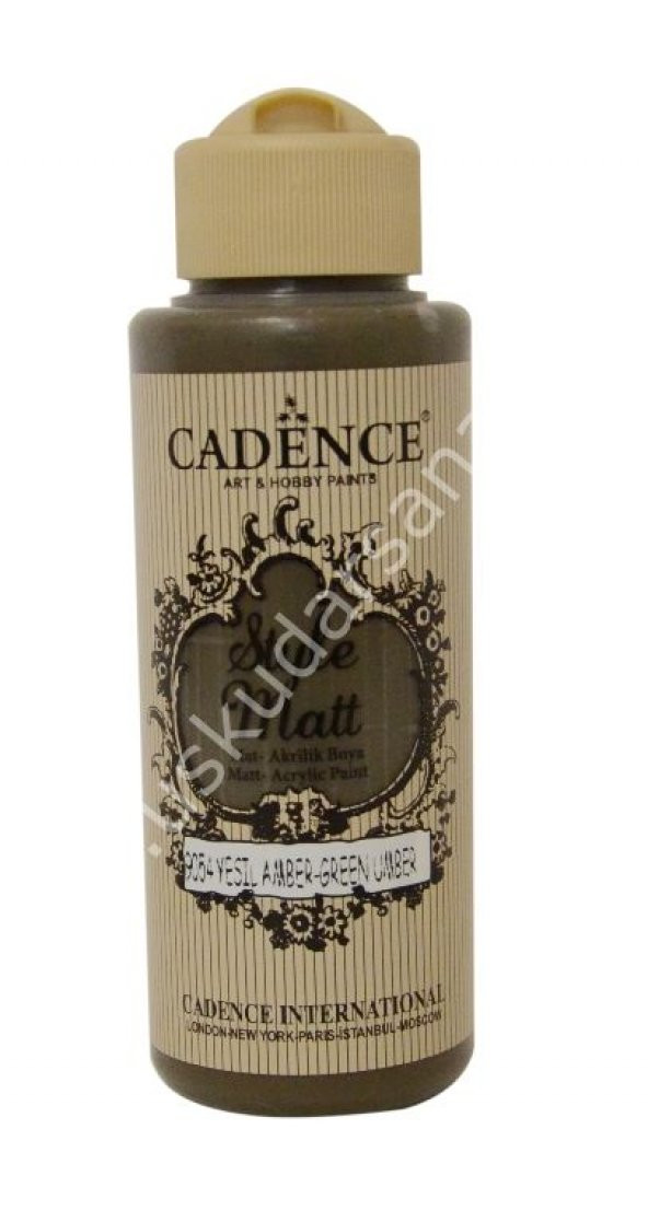 Cadence Style Matt Akrilik Boya 120ml 9054 Yeşil amber Green umber ürün görseli 1