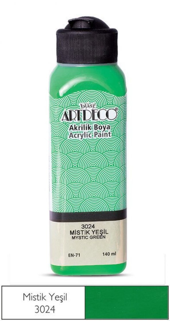 Artdeco Yeni Formül Akrilik Boya 140 ml 3024 Mistik Yeşil ürün görseli 1