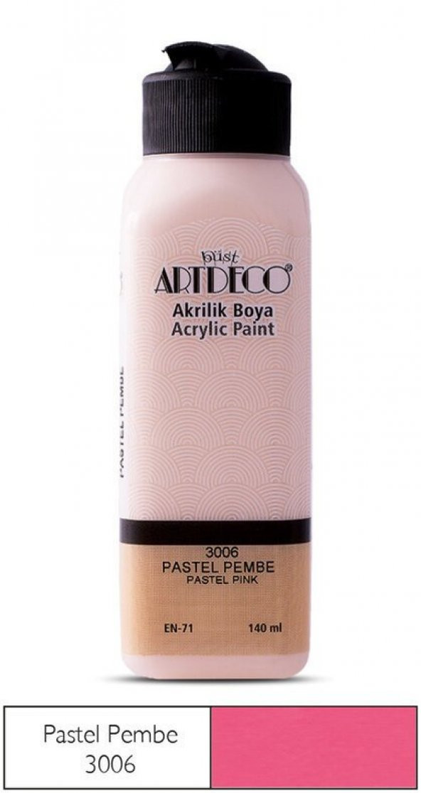 Artdeco Yeni Formül Akrilik Boya 140 ml 3006 Pastel Pembe ürün görseli 1