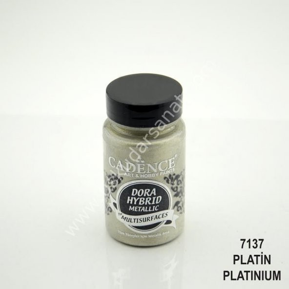 Cadence Dora Hybrit Multisurface Metalik Boya 90ml 7137 Platin ürün görseli 1