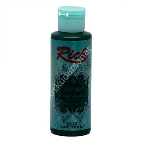 Rich Multi Surface Her Yüzey İçin Akrilik Boya 130 cc. 2222 YAĞ YEŞİLİ ürün görseli 1