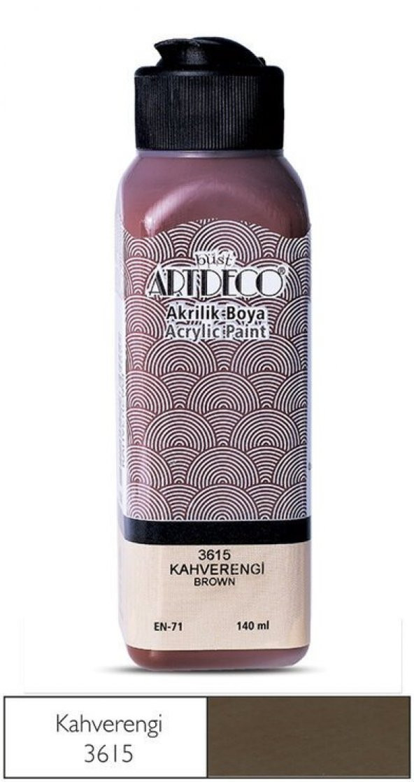 Artdeco Yeni Formül Akrilik Boya 140 ml 3615 Kahverengi ürün görseli 1