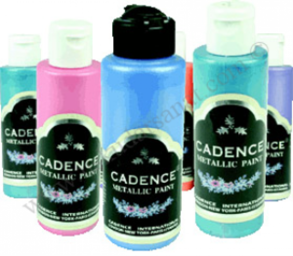 Cadence Metalik Sedefli Boya 120ml 214 Turkuaz - Resim 2