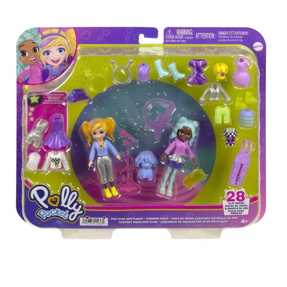 HNF51 Polly Pocket ve Arkadaşları Farklı Moda Aksesuarları Oyun Setleri - 3