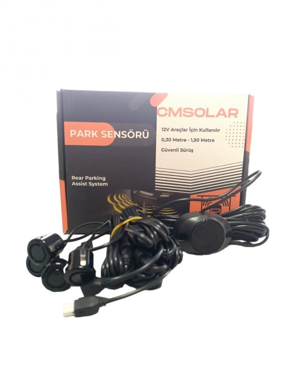 CMSOLAR Park Sensörü 18mm Siyah Ses İkazlı (Buzerli) - 2