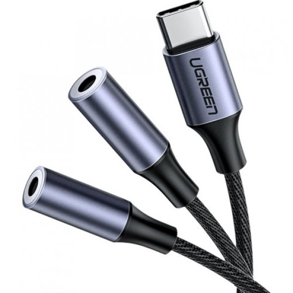 Ugreen Type-C To 2’li Aux Kulaklık Çıkış Çoklayıcı