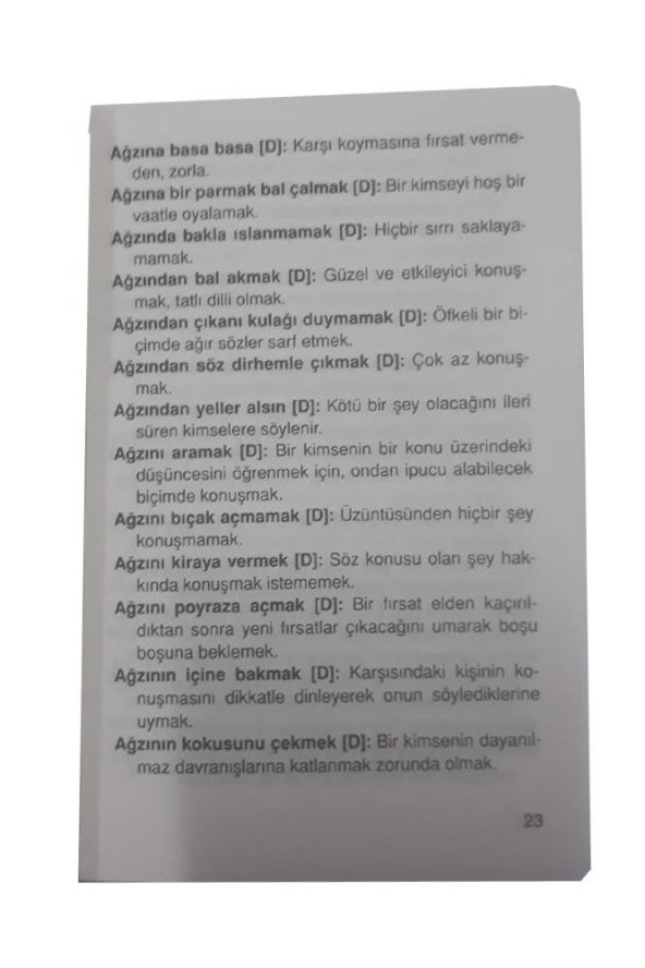 Atasözleri ve Deyimler Sözlüğü Tdk Uyumlu Karton Kapak İlk Orta Okul 381 Sayfa 1 Adet Altın Sözlük Atasözleri Deyimler - 3