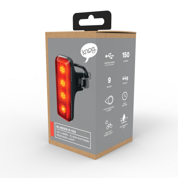 Knog Blinder Road 150 Usb Şarjlı Bisiklet Arka Aydınlatması STP-223 - Resim 8