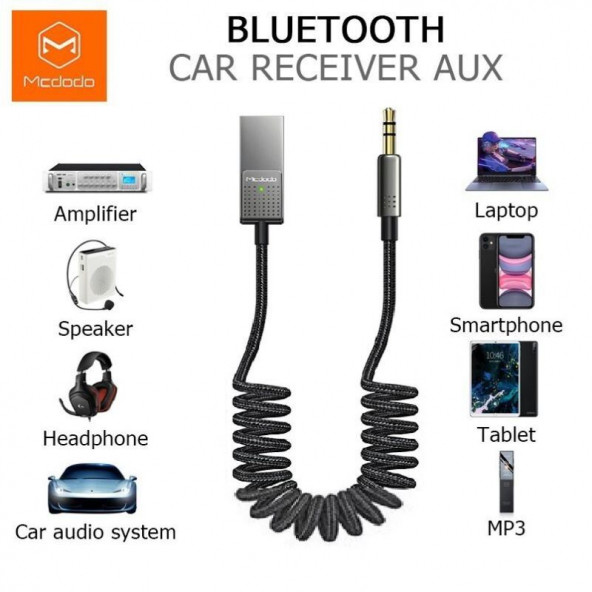 Ca-8700 Bluetooth Usb-a To Dc 3,5 Mm Dönüştürücü