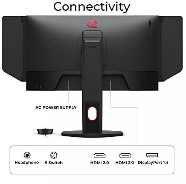 ZOWIE XL2566K 24.5 0.5ms 360Hz FHD 2xHDMI DP TN FreeSync Premium DyAc S-Switch Pivot - 3