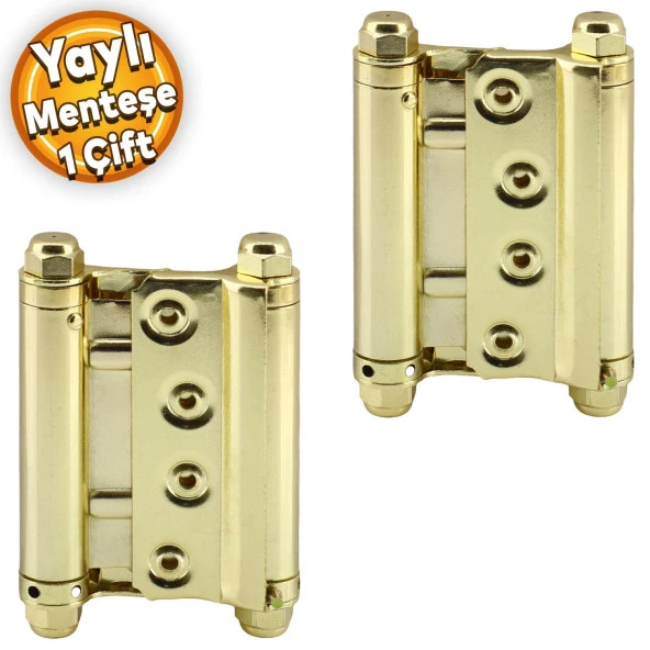 Yaylı Menteşe No 30 luk Sarı Bar ve Kapı Menteşesi Kovboy Menteşe No:30 (1 Çift)