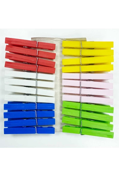 Çamaşır Mandalı Çelik Yaylı 24 Adet - Resim 2