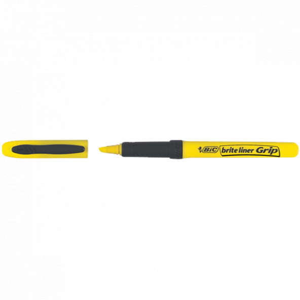 Bic Fosforlu Kalem Brite Line Grip Sarı Kalem Tipi 12 Adet 811 935