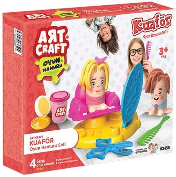 Art Craft Kuaför Oyun Hamuru Seti Toksit Madde İçermez.Onaylıdır.Sertifikalı ve  Raporludur