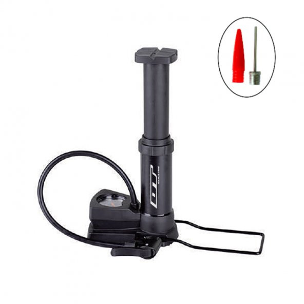 Dt Bisiklet Pompası Pedal Tip Alüminyum Çift Valf Pmp-308 ürün görseli 1