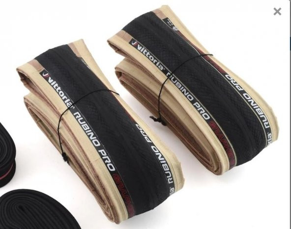 Vittoria Rubino Pro 700x28C 1 Çift Katlanır Yol Bisikleti İç Dış Lastik Seti - 5