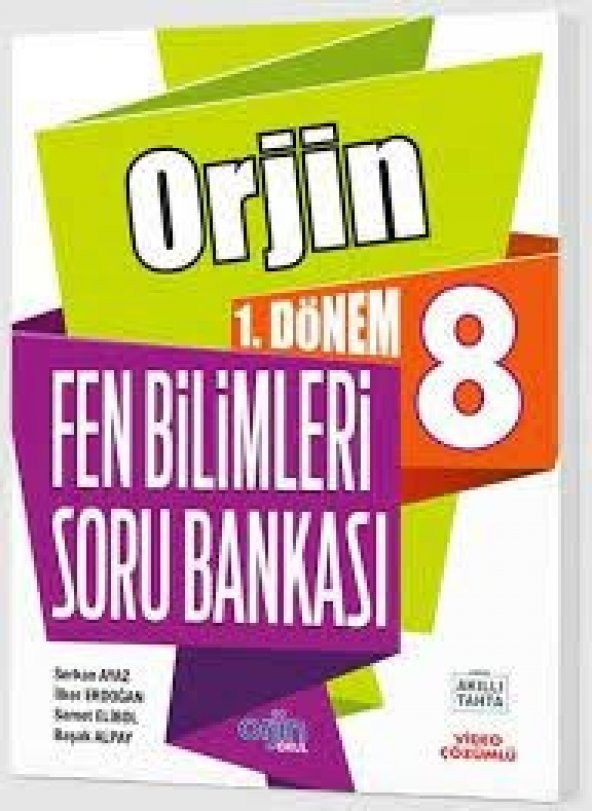 Orjin Yayınları 8. Sınıf LGS 1. Dönem Fen Bilimleri Soru Bankası
