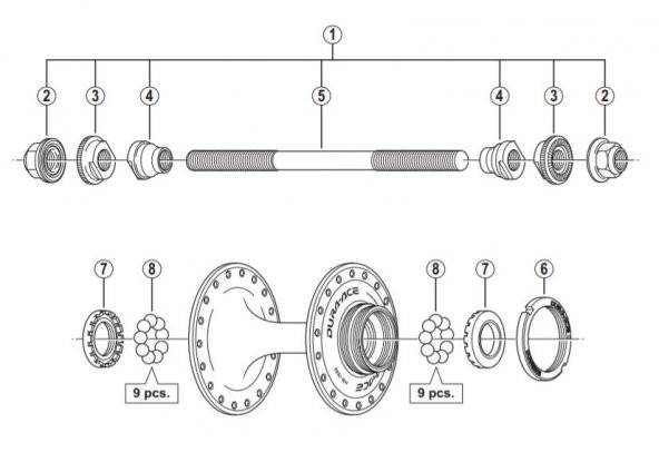 Shimano Göbek Bilyası Paslanmaz 1/4 18 Adet Y00091370 - 4